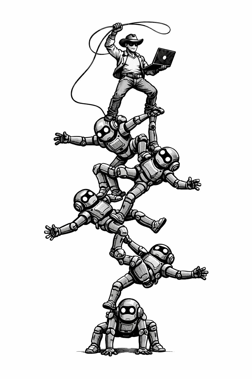 AI-generated illustration of shallow vs deep problems